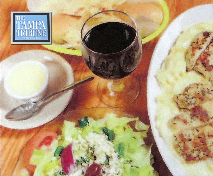 Read more about the article Tampa Tribune Review: Food is good and plenty at Stefano Greek Italian Restaurant