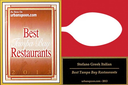 Read more about the article Stefano Greek Italian Restaurant – Urbanspoon’s Best Tampa Bay Restaurants 2013
