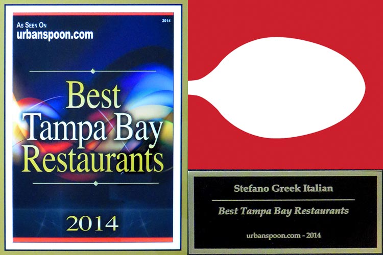 Read more about the article Stefano Greek Italian Restaurant – Urbanspoon’s Best Tampa Bay Restaurants 2014